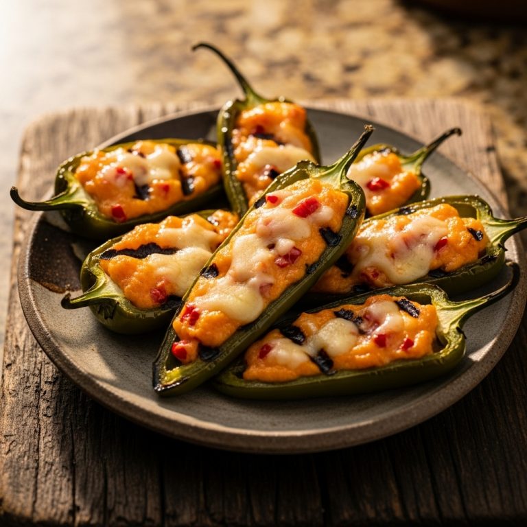 Grilled Pimento Cheese Stuffed Jalapeños